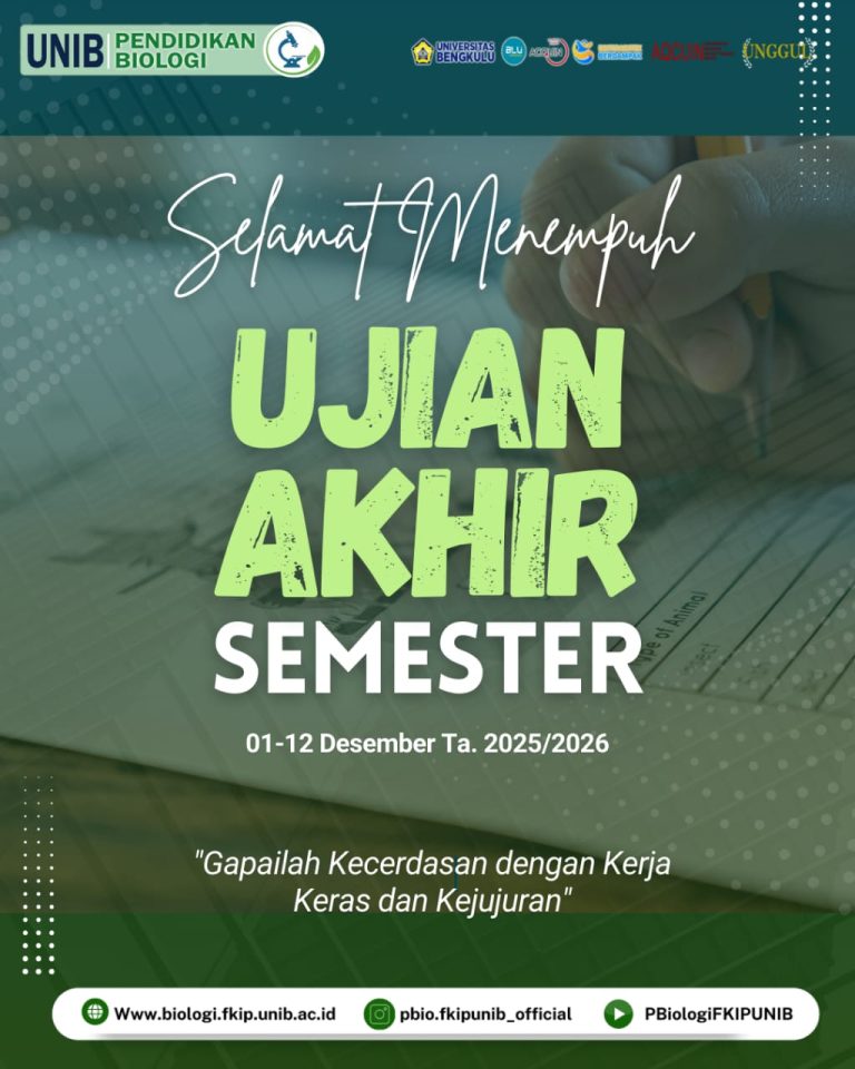 Selamat Menempuh Ujian Akhir Semester (UAS) Tahun Ajaran 2025/2026