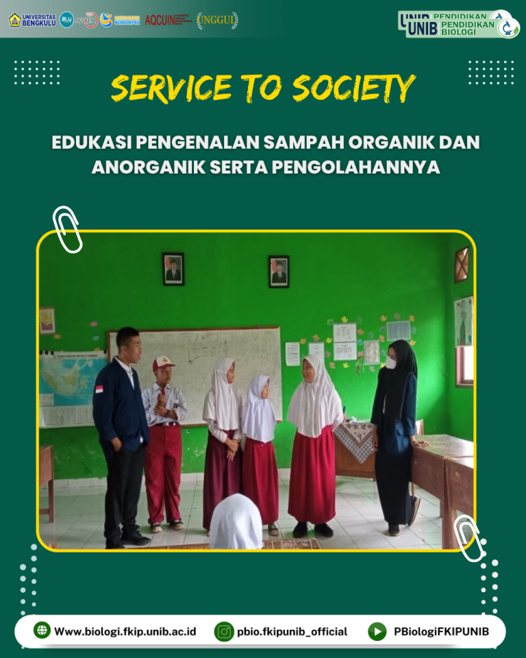EDUKASI PENGENALAN SAMPAH ORGANIK DAN ANORGANIK SERTA PENGOLAHANNYA