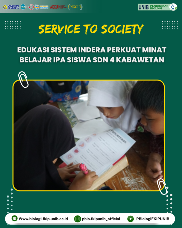 Edukasi Sistem Indera Perkuat Minat Belajar IPA Siswa SDN 4 Kabawetan
